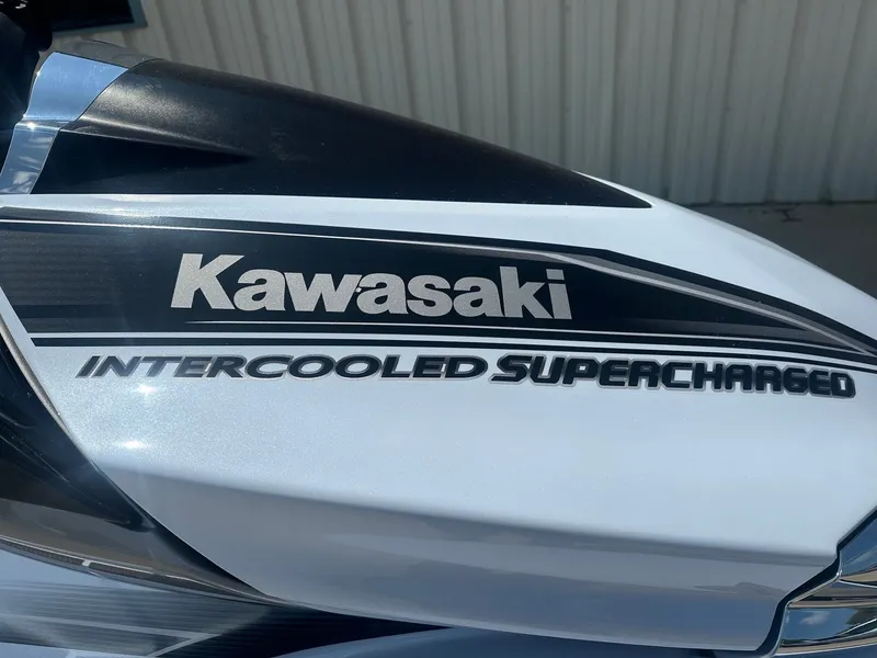 Slide: The Image of Kawasaki 300 LX Ultra 2012, intercooled supercharged engine detail. - 3