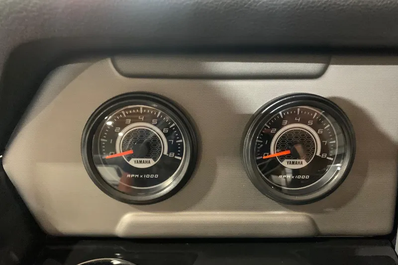 Slide: The Image of Yamaha Boats 2017 212 Limited dashboard with dual RPM gauges. - 10