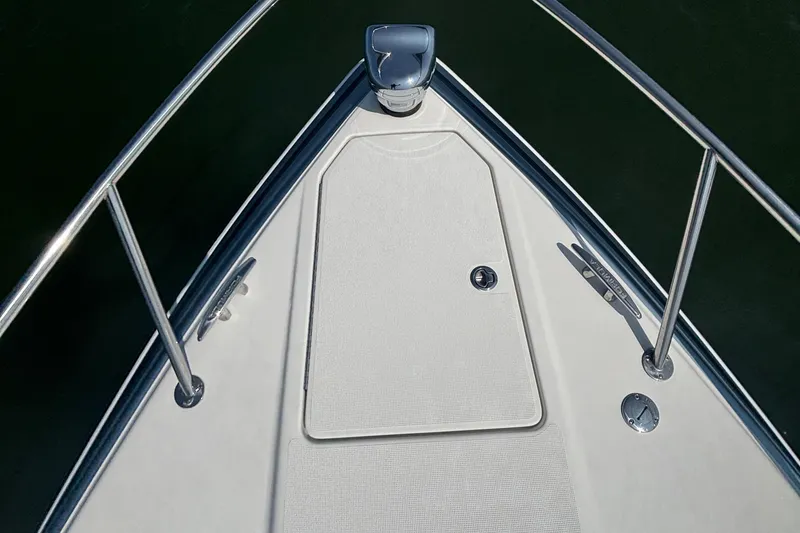 Slide: The Image of Bow of 2021 Formula 350ss boat with stainless steel railings. - 35