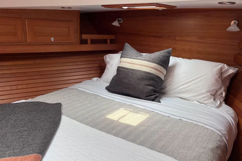 Slide: The Image of Laundry appliances inside 2022 Sabre 48 Salon Express yacht interior. - 37