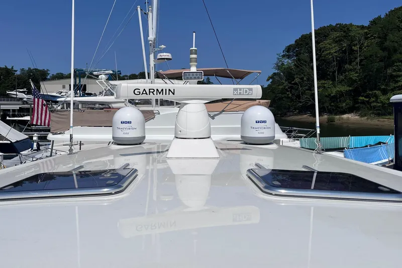 Slide: The Image of Engine room of 2022 Sabre 48 Salon Express with Volvo Penta D8-IPS700 engine. - 50