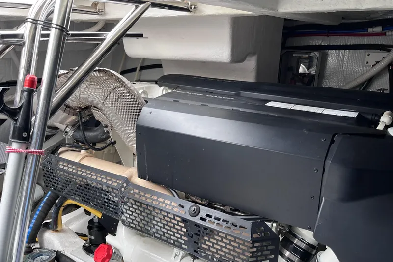 Slide: The Image of Engine room of 2022 Sabre 48 Salon Express with Volvo Penta components. - 54