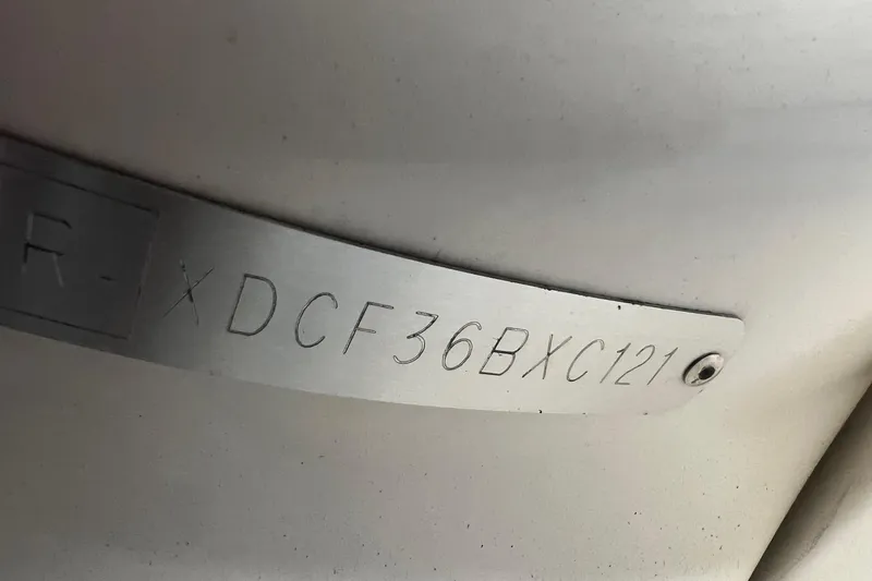 Slide: The Image of Hull identification number on 2021 Zodiac Yachtline 360 boat. - 9