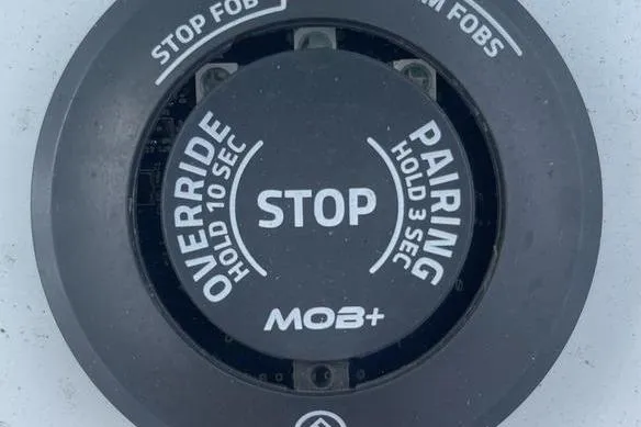 Slide: The Image of Electrical panel of a 2019 Conch 30 boat with Simrad equipment. - 7