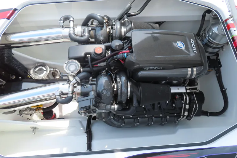 Slide: The Image of Powerful Skater 388 engine, 2025 model, showcasing advanced marine engineering. - 27