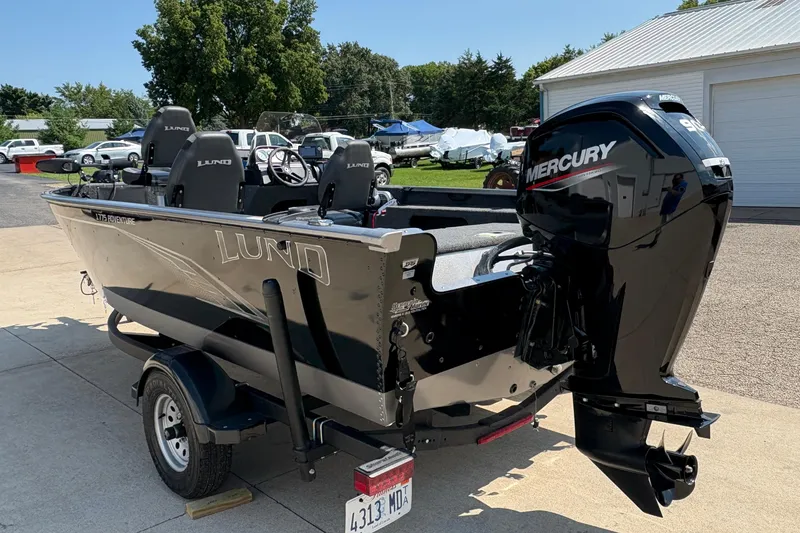 Slide: The Image of 2020 Lund 1775 Adventure SS boat with Mercury outboard motor on trailer. - 3