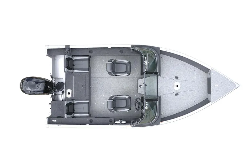 Slide: The Image of Manufacturer Provided Image: 2022 Lund 1675 Adventure Sport boat interior layout, top view. - 28