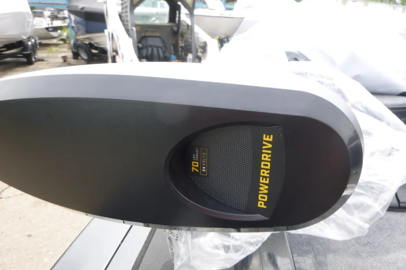 Slide: The Image of PowerDrive motor on 2026 Tracker Targa V-18 WT boat, 70 lbs thrust. - 7