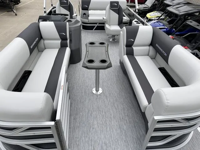 Slide: The Image of Bennington 22 SSB Swingback SPS Tri-Toon Pontoon 2025 - 9