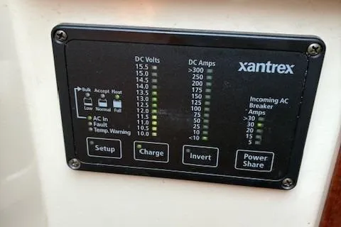 Slide: The Image of Control panel of a Xantrex system on a 1984 Catalina 38 boat. - 14