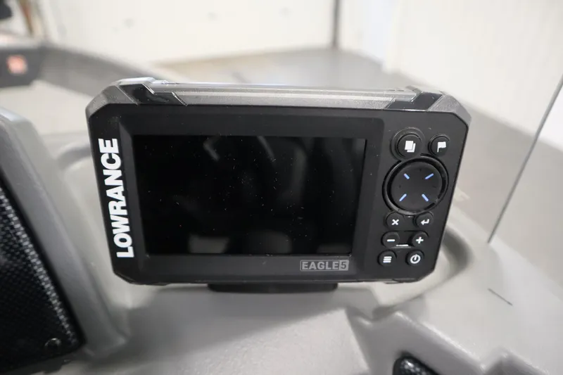 Slide: The Image of Dashboard of 2026 Lowe Fishing Machine 1625SC with RPM and MPH gauges. - 23