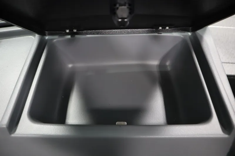 Slide: The Image of Open storage compartment in 2026 Lowe Fishing Machine 1625WT boat. - 31
