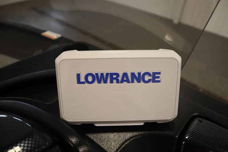 Slide: The Image of Lowrance device on 2026 Lowe Fishing Machine 1675SC dashboard. - 24