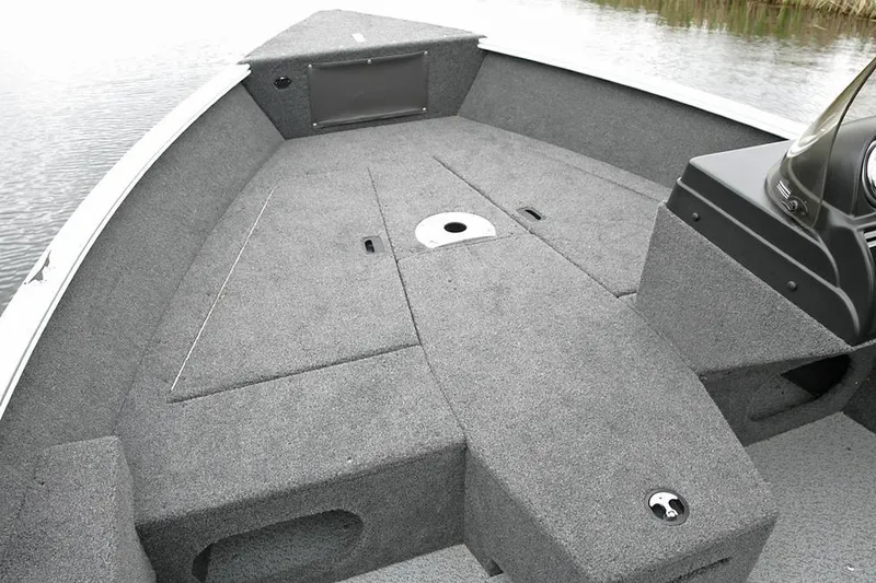 Slide: The Image of Manufacturer Provided Image: 2022 Lund 1775 Adventure SS boat interior with spacious deck and storage compartments. - 15