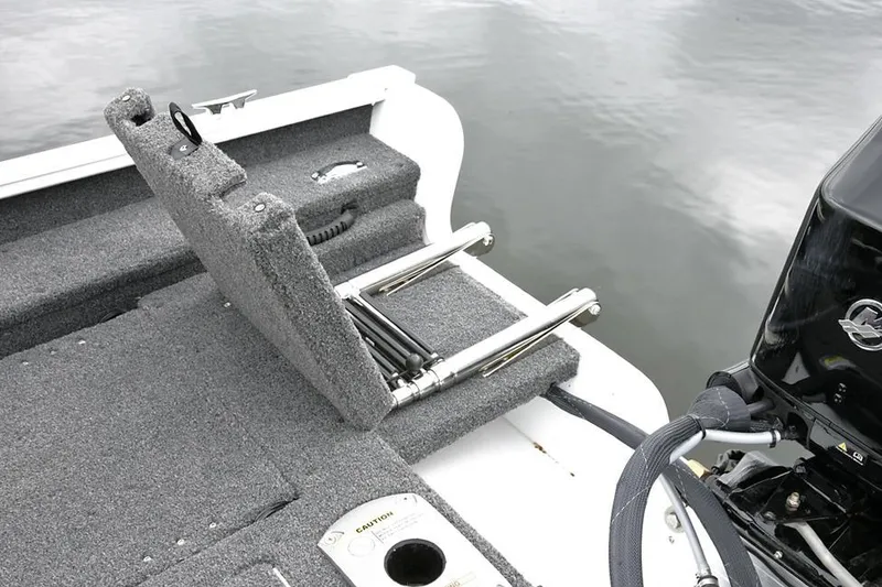 Slide: The Image of Manufacturer Provided Image: 2022 Lund 1775 Adventure SS boat with foldable ladder and outboard motor. - 19