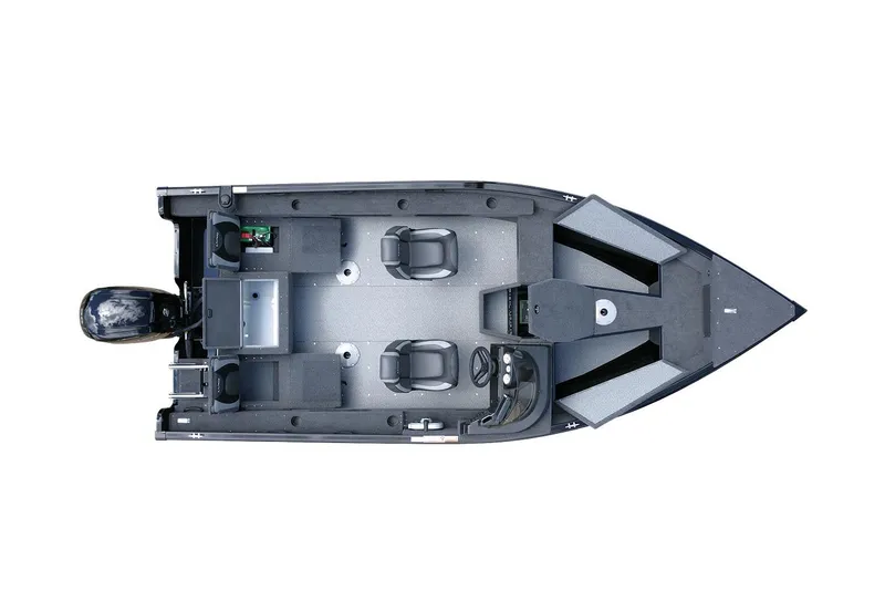 Slide: The Image of Manufacturer Provided Image: Top view of 2022 Lund 1775 Adventure SS fishing boat interior layout. - 22