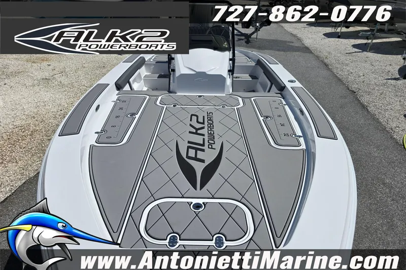 Slide: The Image of 2025 ALK2 Powerboats 22BHX Flats/Bay Hybrid, showcased at Antonietti Marine. - 25