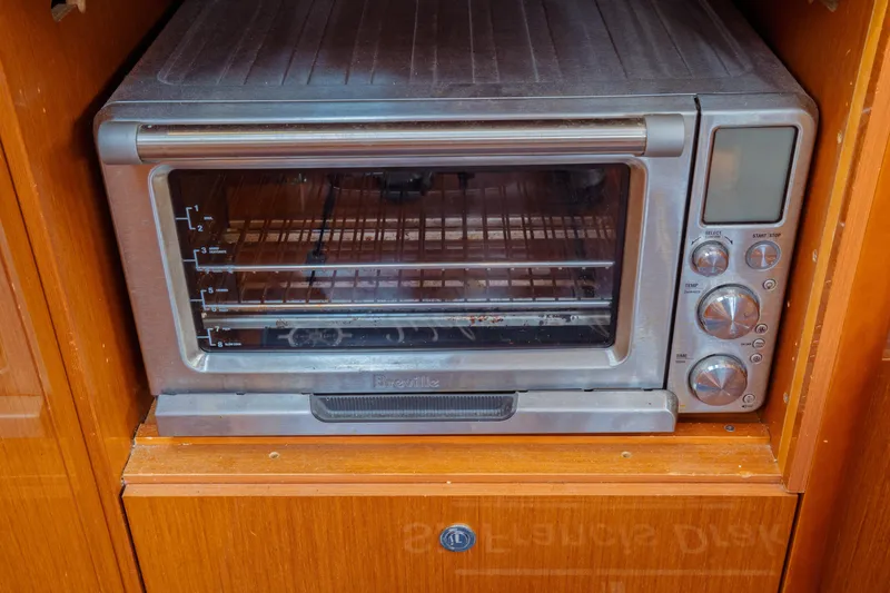 Slide: The Image of Breville toaster oven in a 2016 Beneteau Oceanis 60 yacht kitchen. - 21