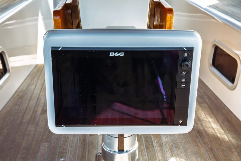Slide: The Image of B&G navigation display on 2016 Beneteau Oceanis 60 yacht deck. - 36