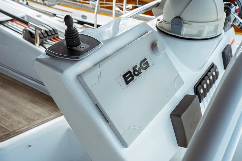 Slide: The Image of Control panel of 2016 Beneteau Oceanis 60 yacht with B&G equipment. - 68