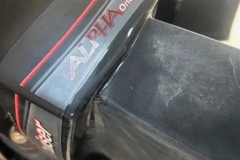 Slide: The Image of Alpha One outdrive on 2016 Bayliner 175 Bowrider boat. - 14