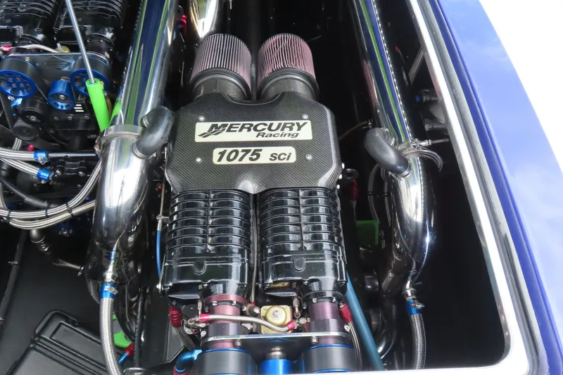 Slide: The Image of 2007 Outerlimits 44 GTX engine featuring Mercury Racing 1075 SCI components. - 33