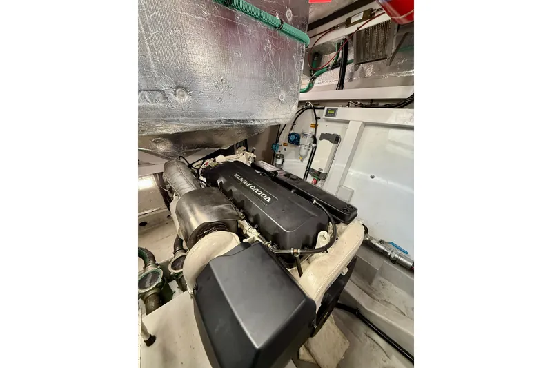 Slide: The Image of Engine room of 2016 Sunseeker Predator 57 yacht with Volvo Penta engine. - 71
