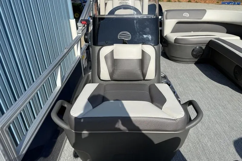 Slide: The Image of 2026 Sun Tracker Bass Buggy 16 XL Select interior with comfortable seating and modern design. - 4