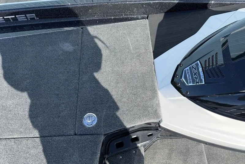 Slide: The Image of 2026 Skeeter ZXR20 SE boat deck with logo and shadow. - 6