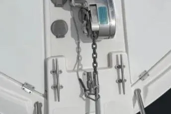 Slide: The Image of 2019 Cutwater C-24 Coupe anchor system with chain and winch detail. - 20