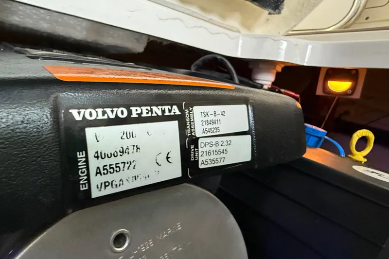 Slide: The Image of Volvo Penta engine label on 2016 Chaparral 290 Signature boat. - 36