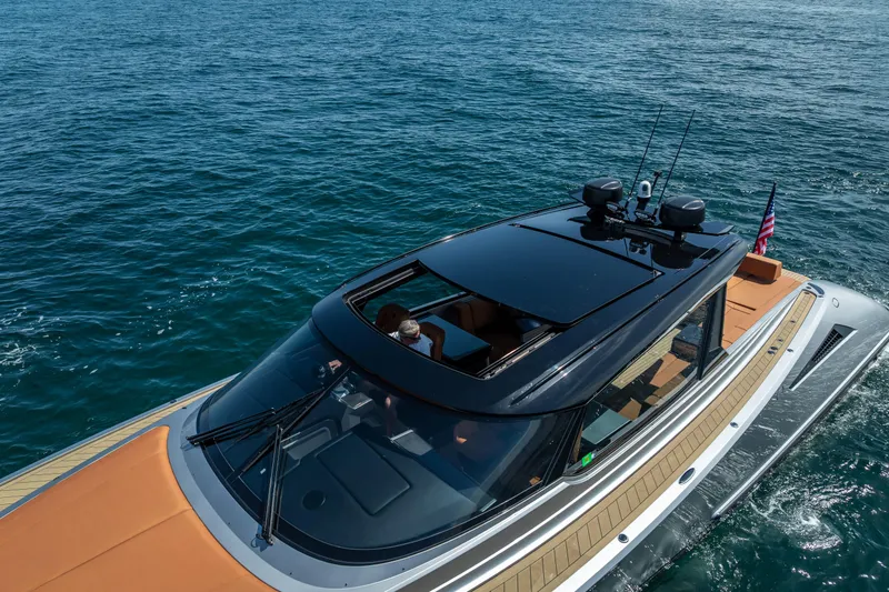 Slide: The Image of 2024 Wajer 55 HT luxury yacht cruising on open water. - 15