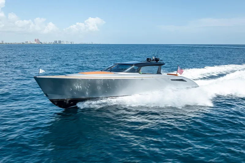 Slide: The Image of 2024 Wajer 55 HT yacht cruising on open sea under clear skies. - 32