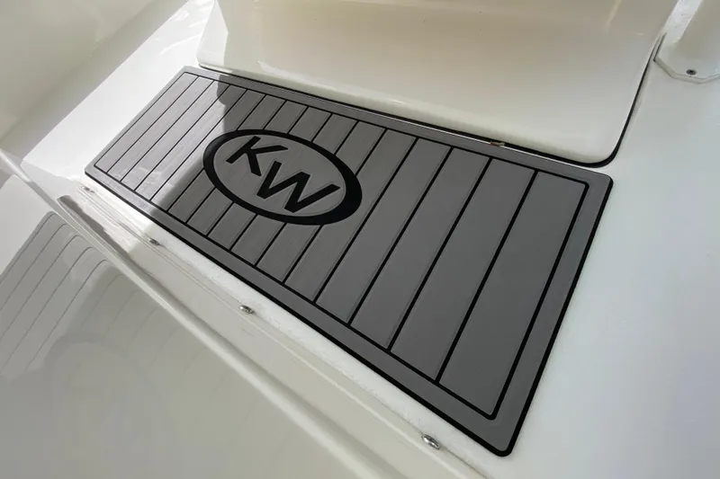 Slide: The Image of 2023 Key West 239 FS boat deck with KW logo mat. - 70