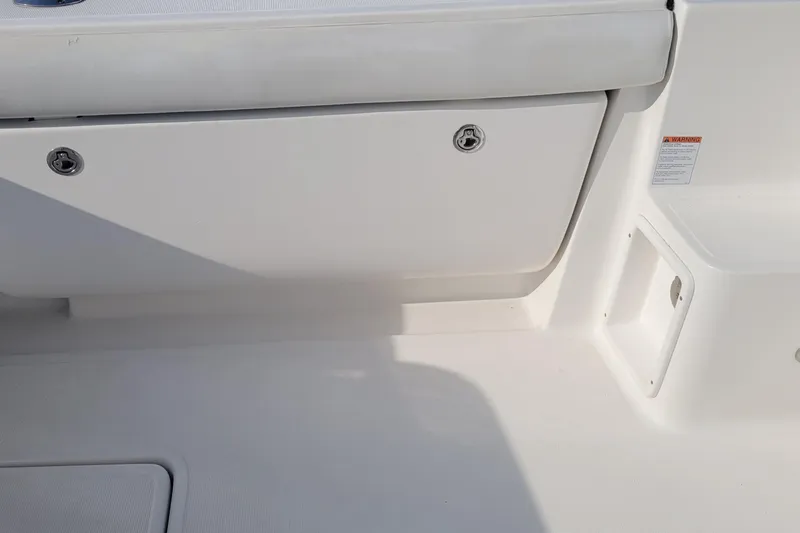 Slide: The Image of 2006 Tiara Yachts 4200 Open boat interior with storage compartments. - 57