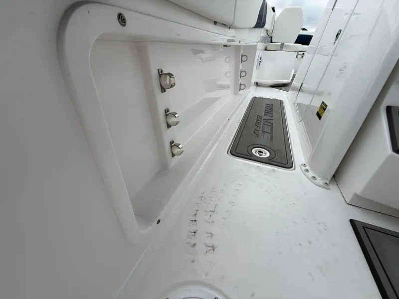 Slide: The Image of 2026 Twin Vee GFX2 260 boat interior, showcasing sleek design and modern features. - 8