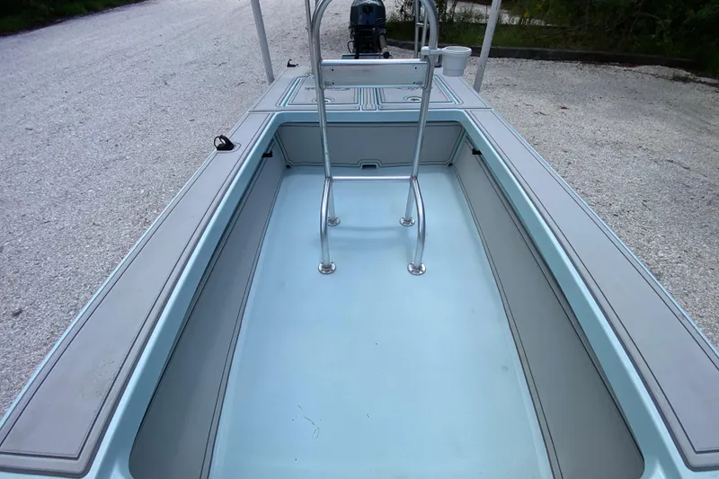 Slide: The Image of 2019 Cayo Boatworks 173 interior view, showcasing spacious deck and seating area. - 33