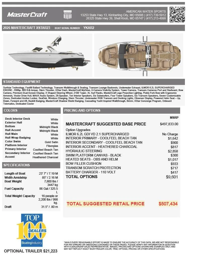 Slide: The Image of MasterCraft XSTAR23 2026 - 13