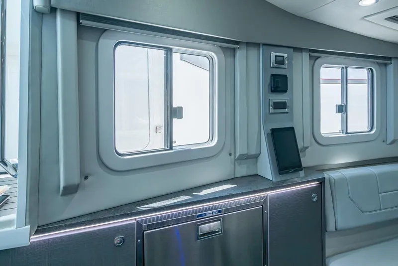 Slide: The Image of Interior of 2019 Formula 430 Super Sport Crossover with modern design and sleek windows. - 48