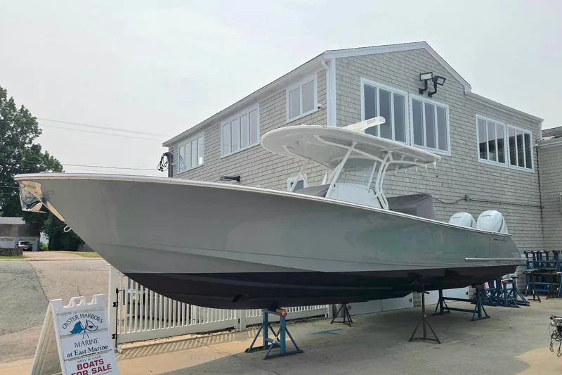 Slide: The Image of 2021 Valhalla Boatworks V-33 displayed at Oyster Harbors Marine, available for sale. - 21