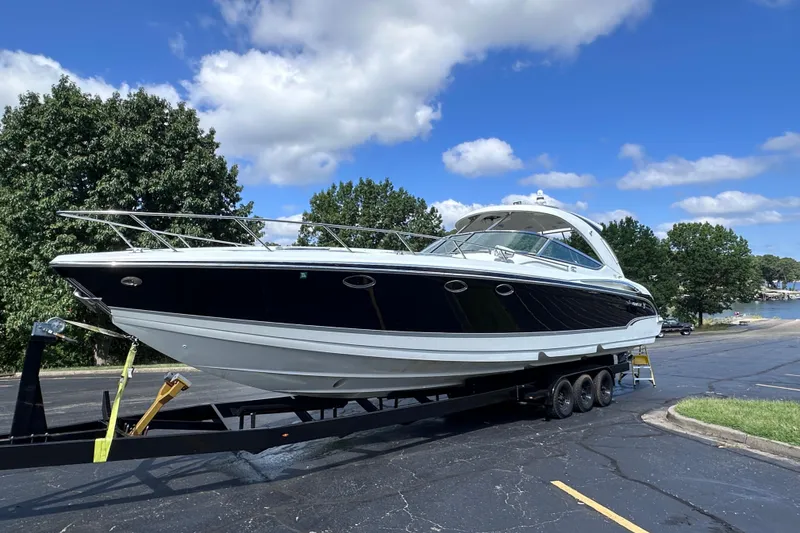 Slide: The Image of Garmin display showing engine metrics for 2008 Formula 400 Super Sport boat. - 10