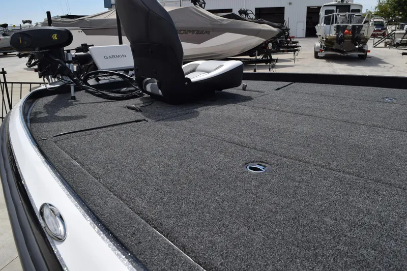 Slide: The Image of 2026 Nitro Z21 XL Pro boat deck with Garmin equipment, showcasing spacious design and advanced features. - 9