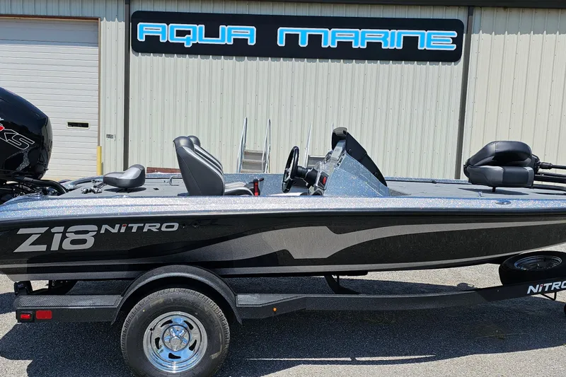 The Image of 2026 Nitro Z18 Pro boat parked at Aqua Marine dealership. - 0