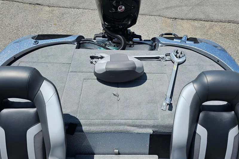 Slide: The Image of Interior of 2026 Nitro Z18 Pro boat with seating and equipment on deck. - 6