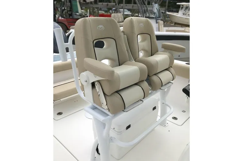Slide: The Image of Manufacturer Provided Image: 2018 Sea Fox 266 Commander dual captain's chairs with armrests. - 11