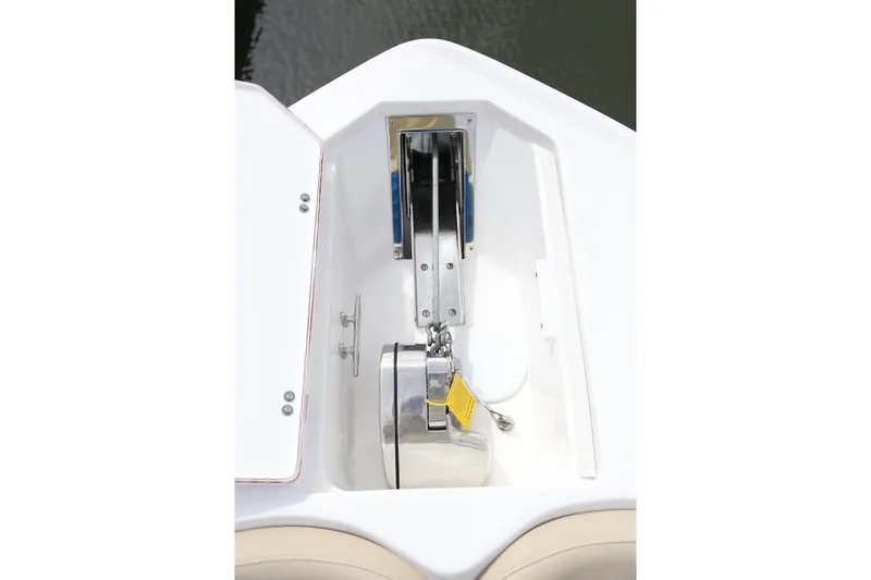 Slide: The Image of Manufacturer Provided Image: 2018 Sea Fox 266 Commander anchor compartment with stainless steel anchor. - 6