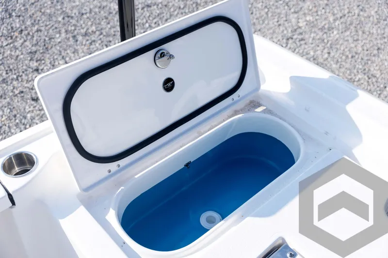 Slide: The Image of Open storage compartment on 2026 Tidewater 2410 Bay Max boat. - 87
