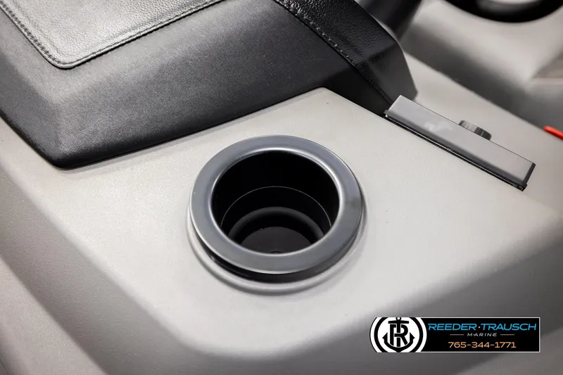 Slide: The Image of Cup holder and console detail of 2026 Bennington 168 SFSE boat. - 41