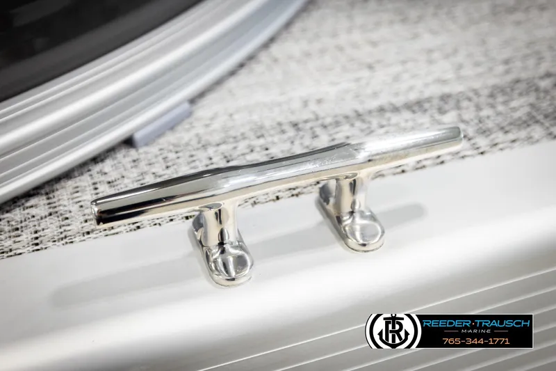 Slide: The Image of Close-up of a 2026 Bennington 168 SFSE boat cleat on textured surface. - 51