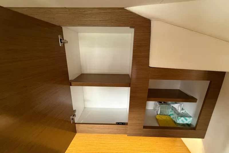 Slide: The Image of Wooden cabinet interior on 2015 Fountaine Pajot Summerland 40 LC yacht. - 107